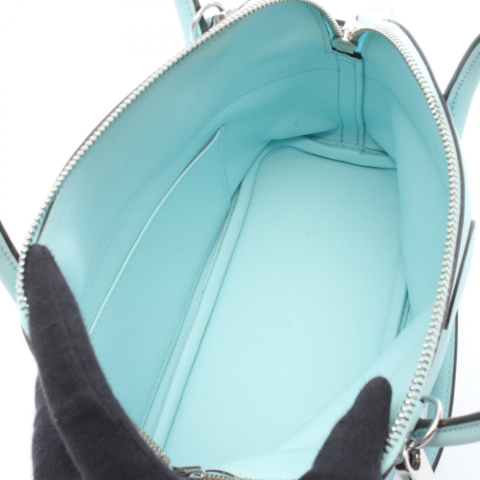 Hermes Handbag Bolide 27 Blue Zephyr Blue Zephyr Leather Bolide 27 Blue Zephyr