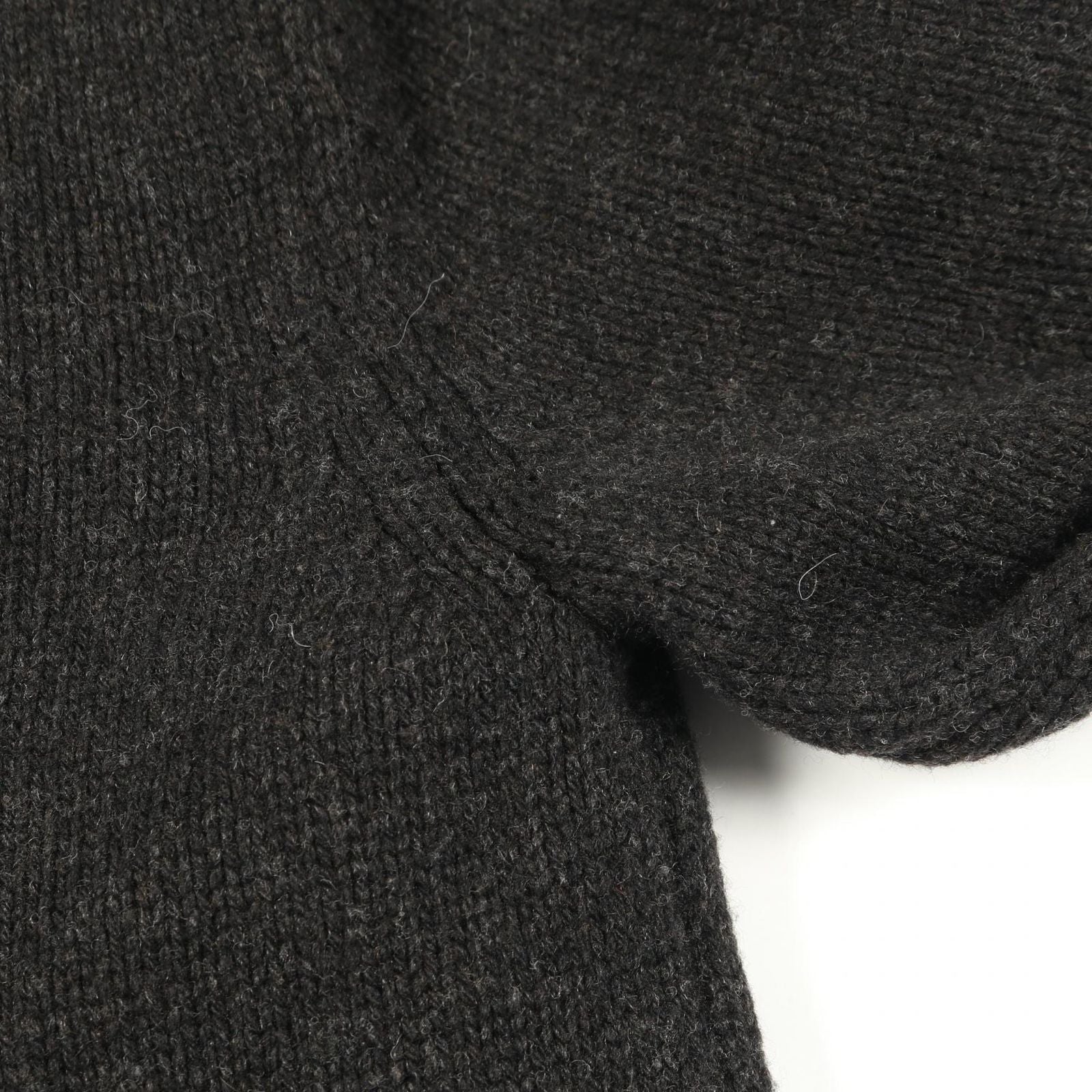 Hermes Blouson Knit Jacket Wool Leather Nutria Coat Men's a