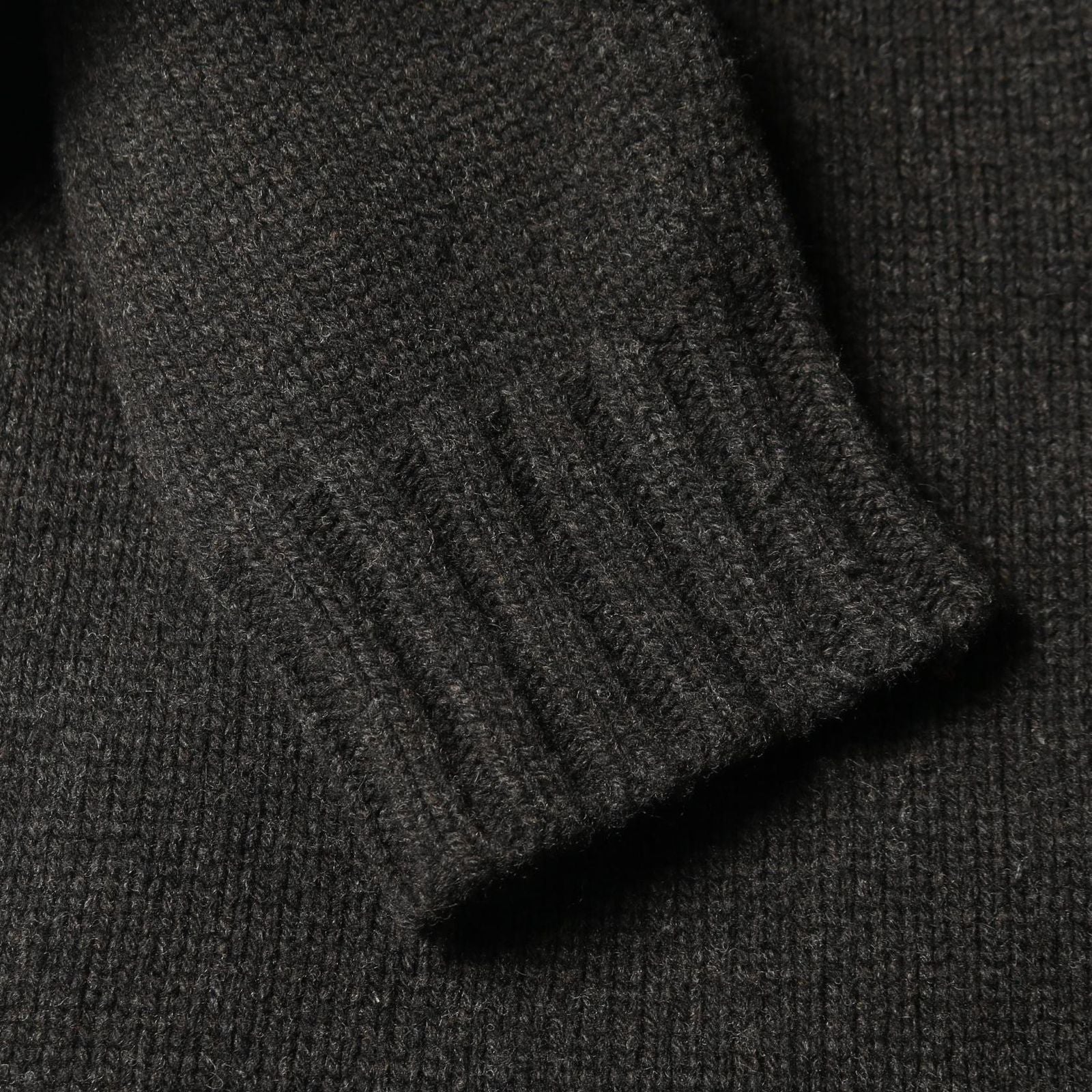 Hermes Blouson Knit Jacket Wool Leather Nutria Coat Men's a