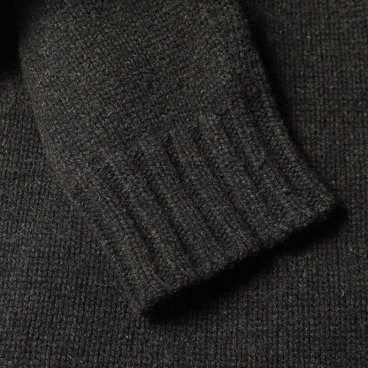 Hermes Blouson Knit Jacket Wool Leather Nutria Coat Men's a