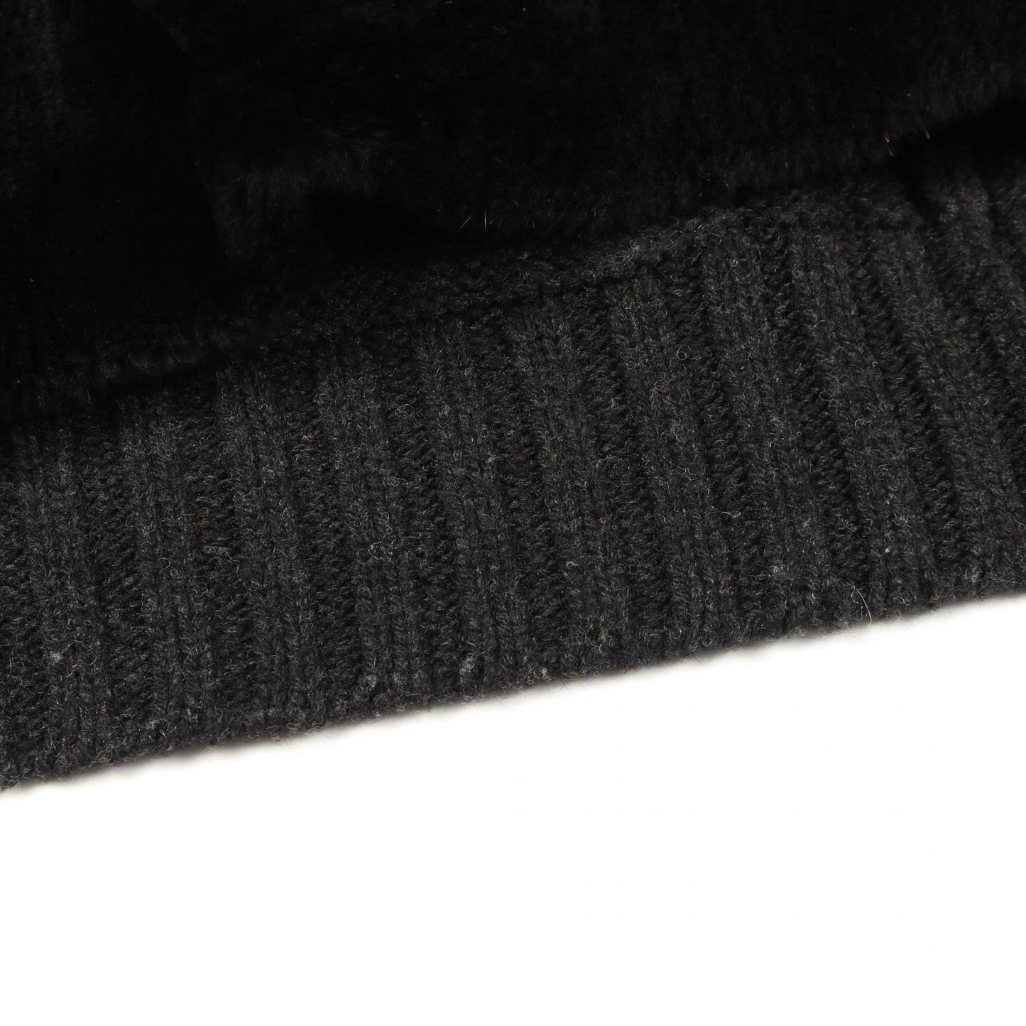 Hermes Blouson Knit Jacket Wool Leather Nutria Coat Men's a