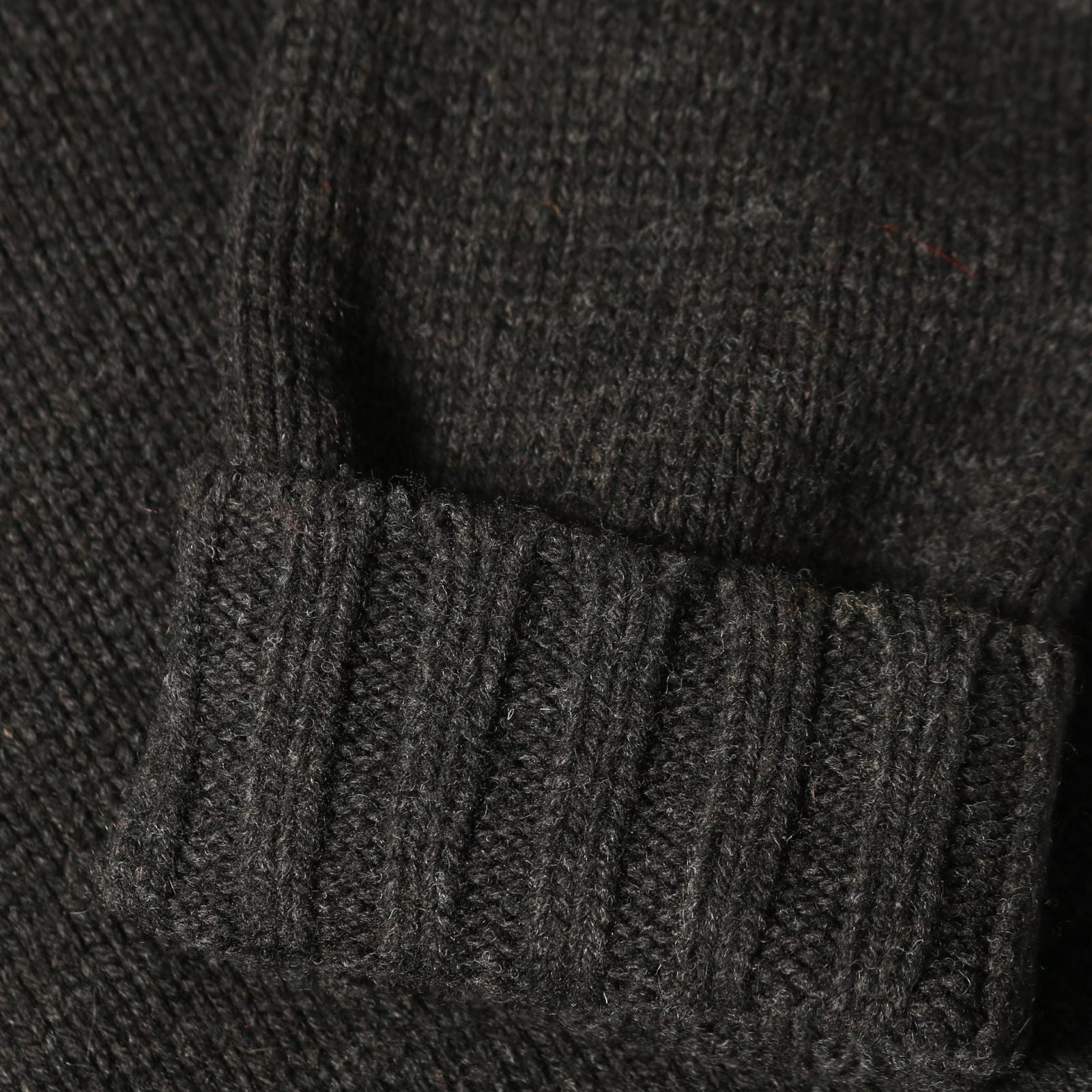 Hermes Blouson Knit Jacket Wool Leather Nutria Coat Men's a