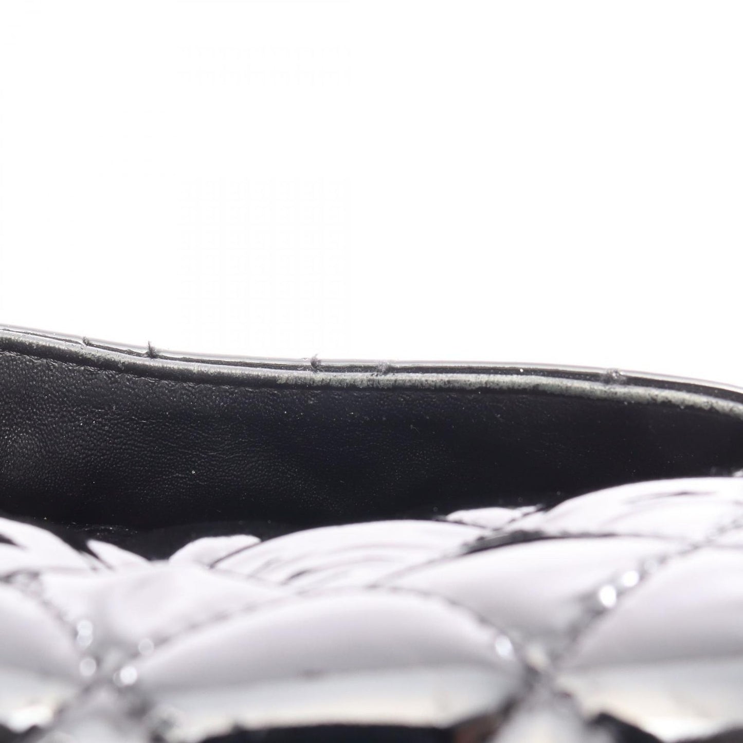 Chanel Shoulder Bag Matelasse W Flap Black Patent Leather Matelasse Double Flap