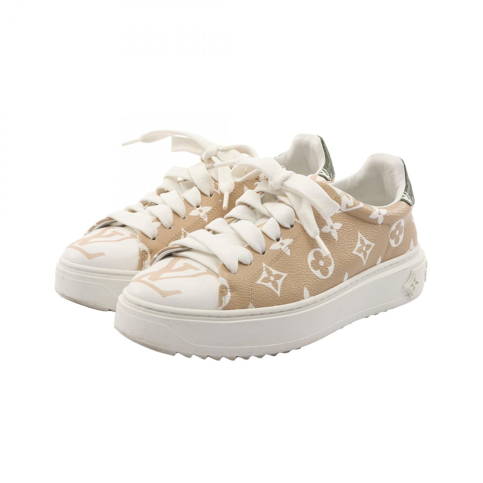 Louis Vuitton Sneakers Time Out Line Monogram 1a58ab PVC Coated Canvas Sneakers