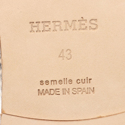 Hermes Slip-on Trip Leather Espadrilles Men's Unused