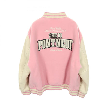 Louis Vuitton Stadium Jean Signature Leather Varsity Jacket Wool Cashmere