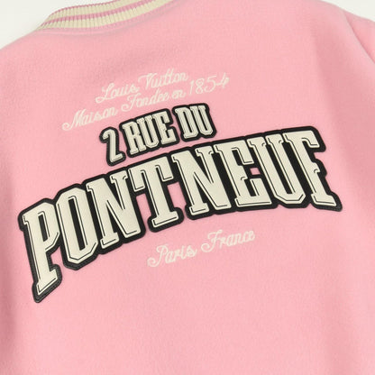 Louis Vuitton Stadium Jean Signature Leather Varsity Jacket Wool Cashmere