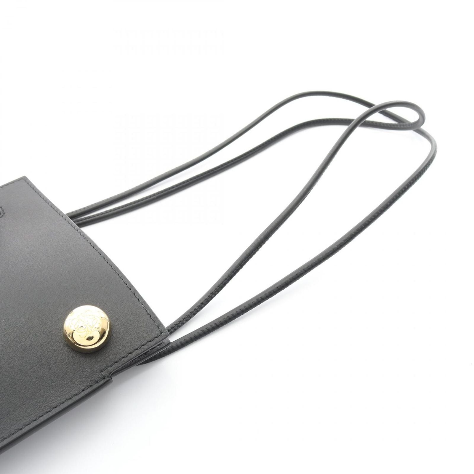 Loewe Shoulder Bag Pebble Dice Pocket Cpbpr12x021100 Black Leather Pebble Dice