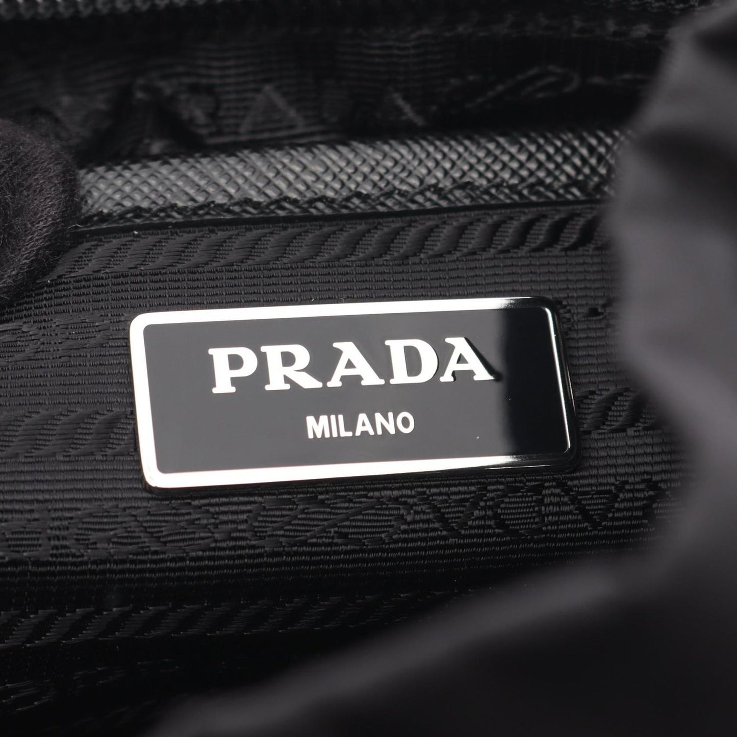 Prada Rucksack Backpack Tessuto + Soft Calf 1bz677rv44f0002 Nero Nylon Leather
