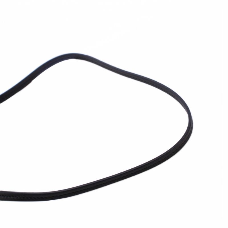 Celine Clasp Bag Clasp Shoulder Bag Leather Black KH • OH