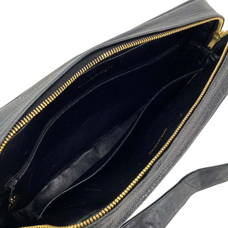 Chanel Shoulder Bag - Black Gold Hardware Coco Ball