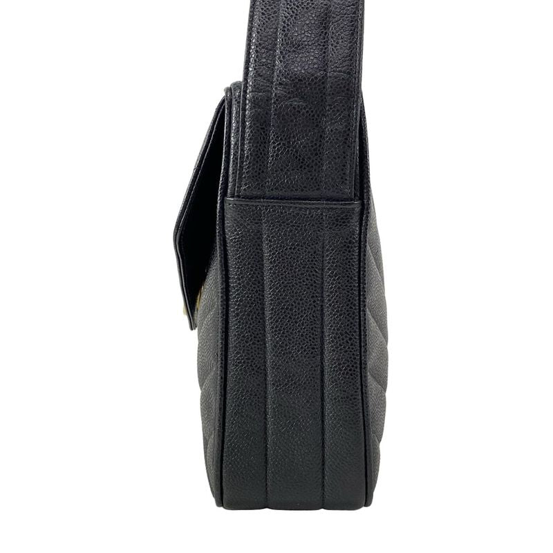 Chanel Shoulder Bag - Black Gold Hardware Coco Ball