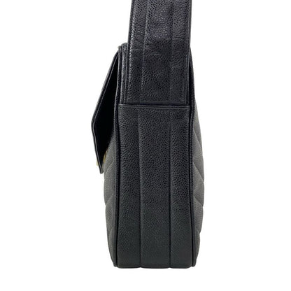 Chanel Shoulder Bag - Black Gold Hardware Coco Ball