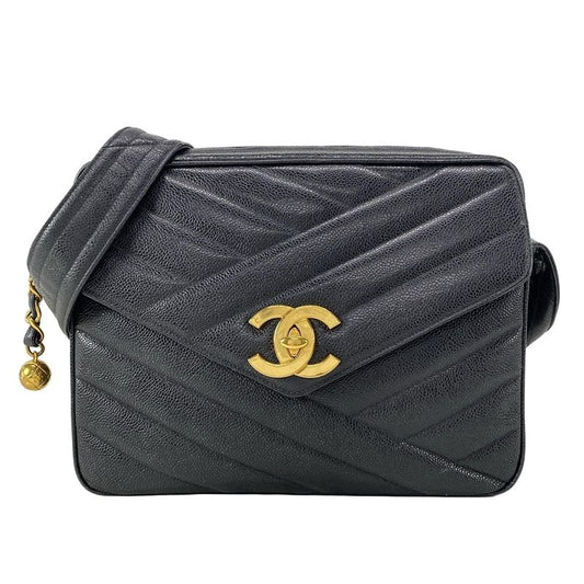 Chanel Shoulder Bag - Black Gold Hardware Coco Ball