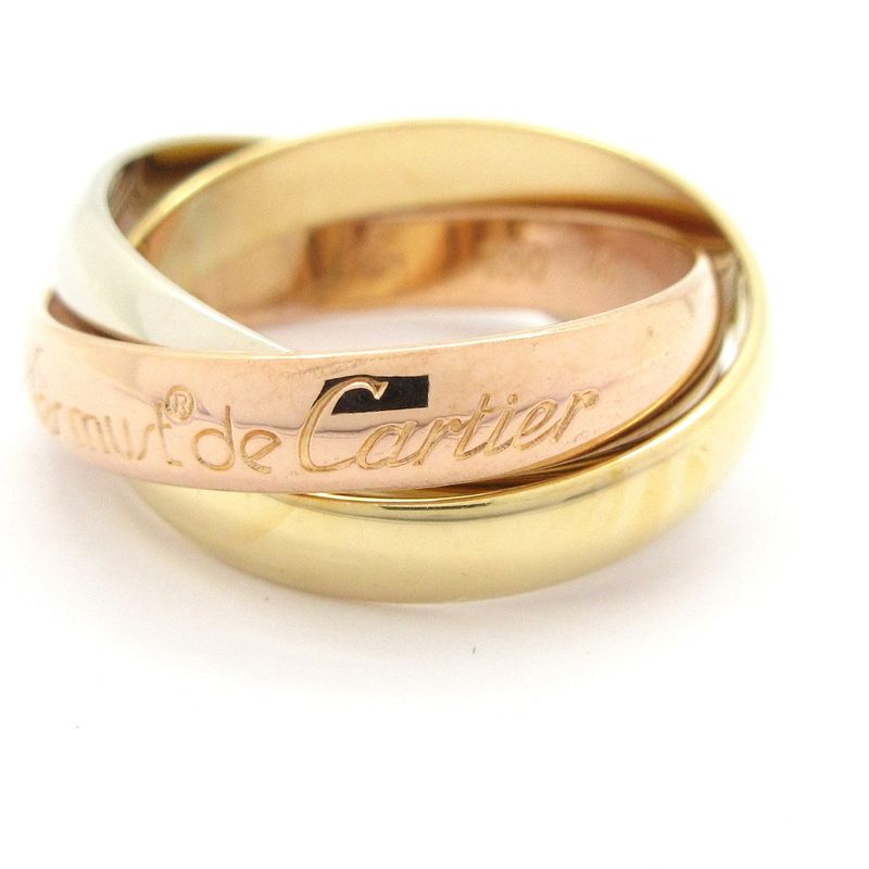 Cartier Ring 50 Trinity 18k Three Color