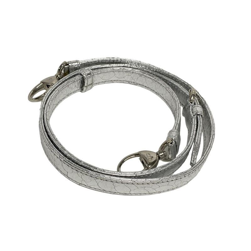 Dior Christian Dior Handbag Lady Dior Micro Bag Silver Cracked Leather