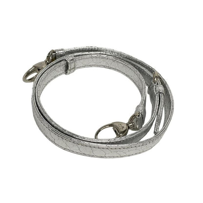 Dior Christian Dior Handbag Lady Dior Micro Bag Silver Cracked Leather