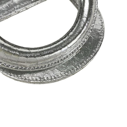 Dior Christian Dior Handbag Lady Dior Micro Bag Silver Cracked Leather