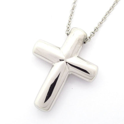 Tiffany & Co Necklace Dots Cross Pt950 X Diamond 4p Diamond Cross