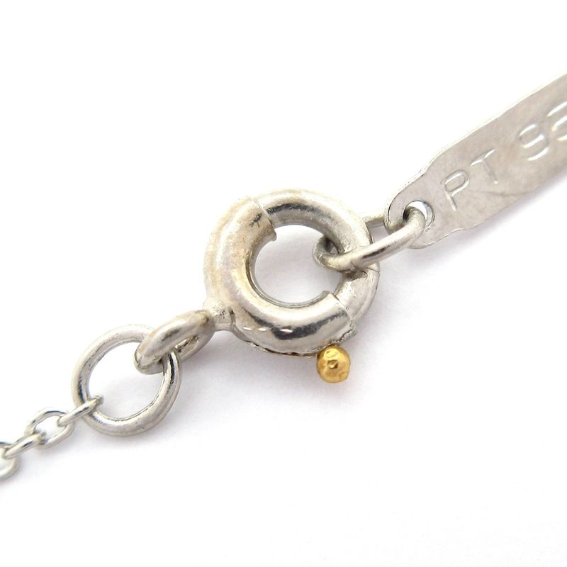 Tiffany & Co Necklace Dots Cross Pt950 X Diamond 4p Diamond Cross