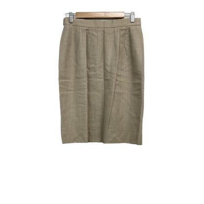 Hermes Skirt Size 42 L Women's Beige Knee Length Silk
