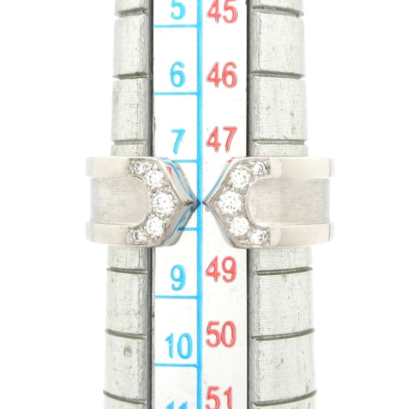 Cartier Ring 48 2c 18k White Gold×diamond