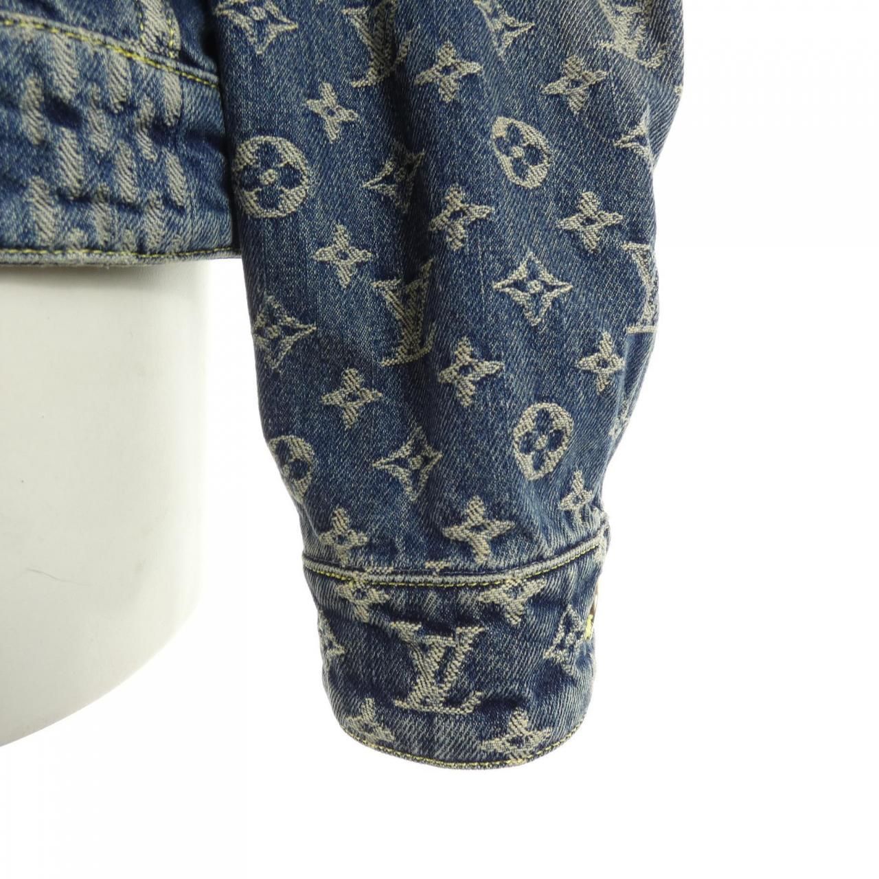 Louis Vuitton Giant Damier Wave Monogram Nigo Hja10wuzc Denim Jacket