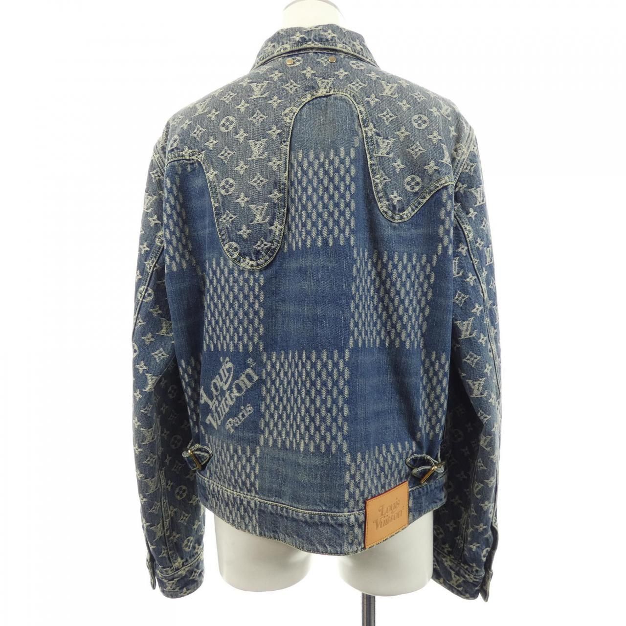 Louis Vuitton Giant Damier Wave Monogram Nigo Hja10wuzc Denim Jacket