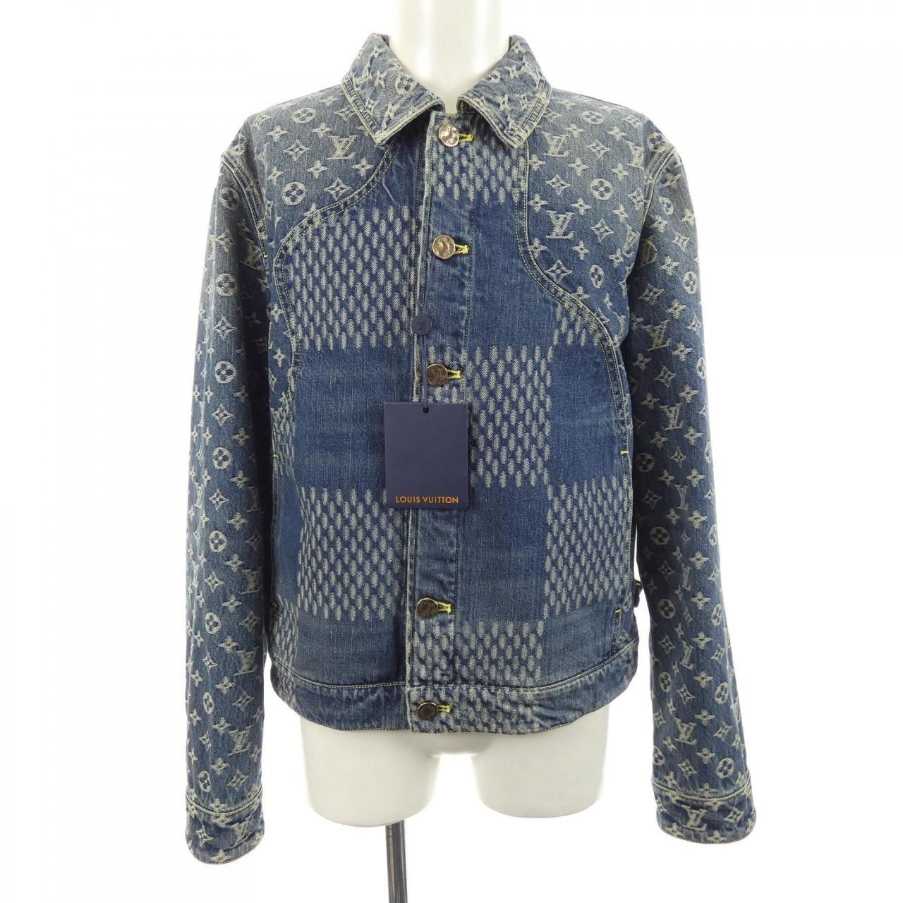 Louis Vuitton Giant Damier Wave Monogram Nigo Hja10wuzc Denim Jacket