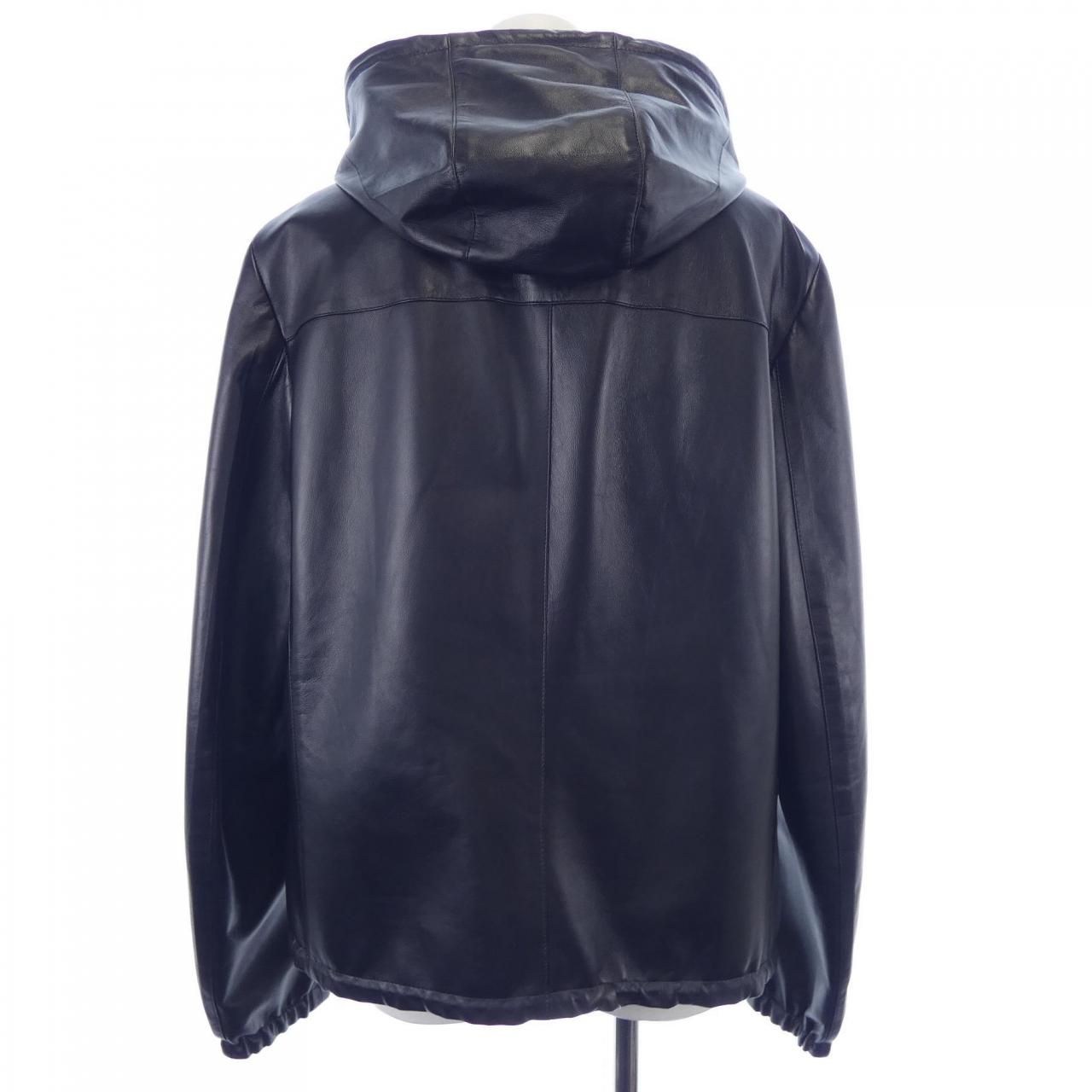 Prada Upw281 Leather Jacket