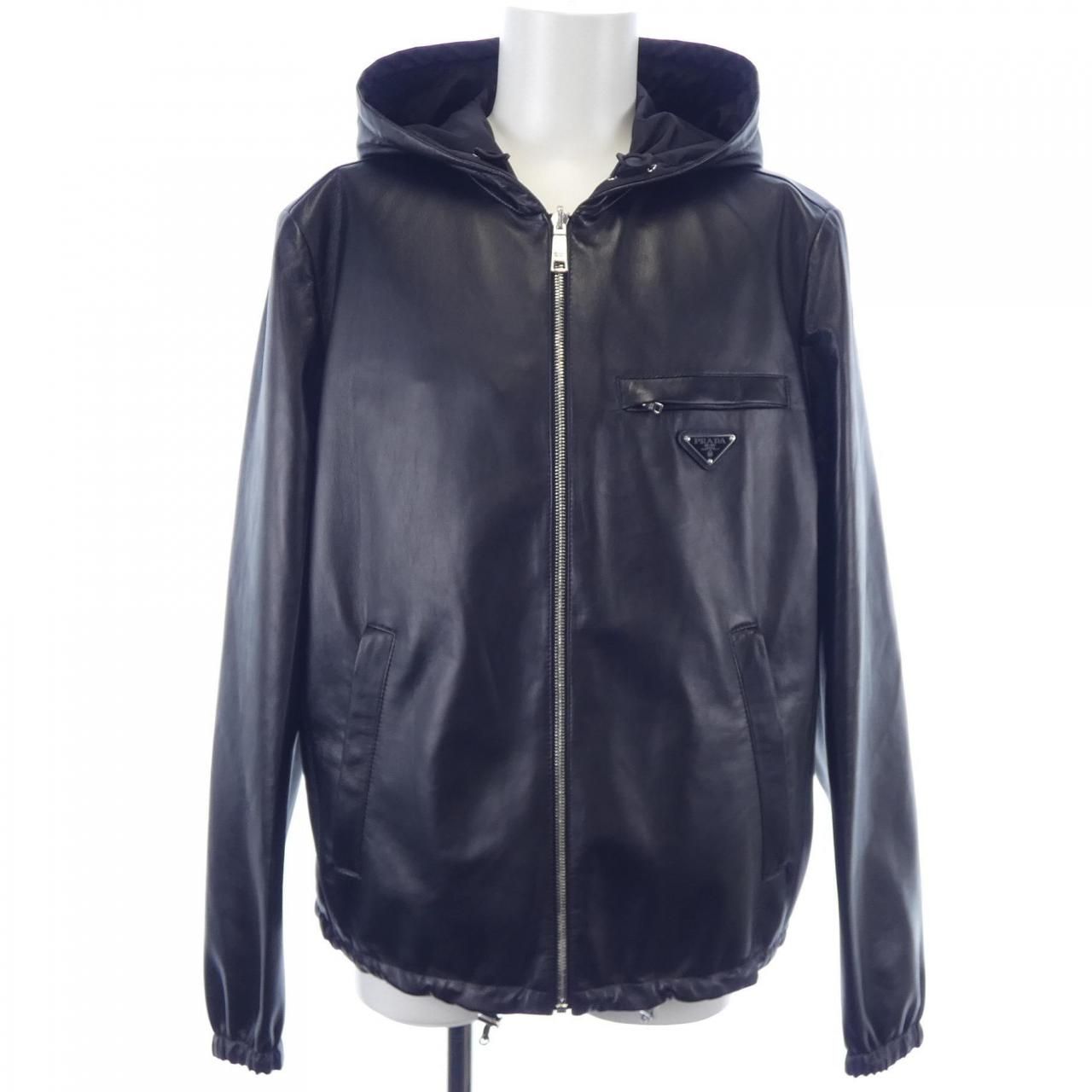 Prada Upw281 Leather Jacket