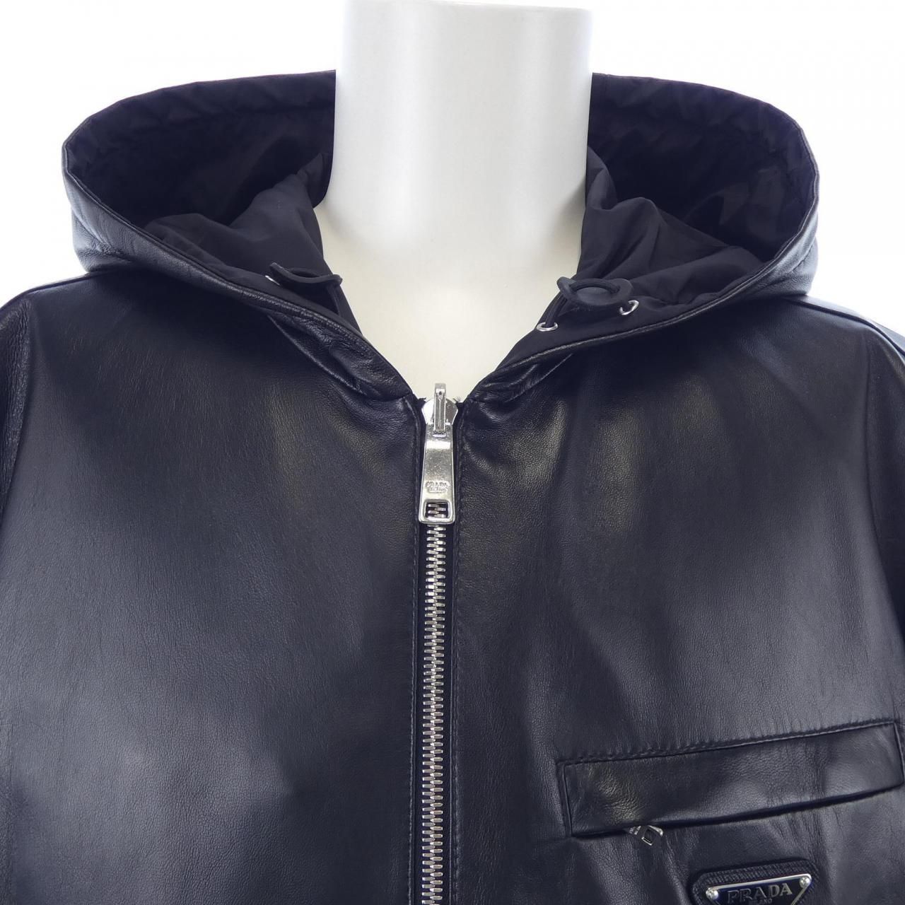 Prada Upw281 Leather Jacket