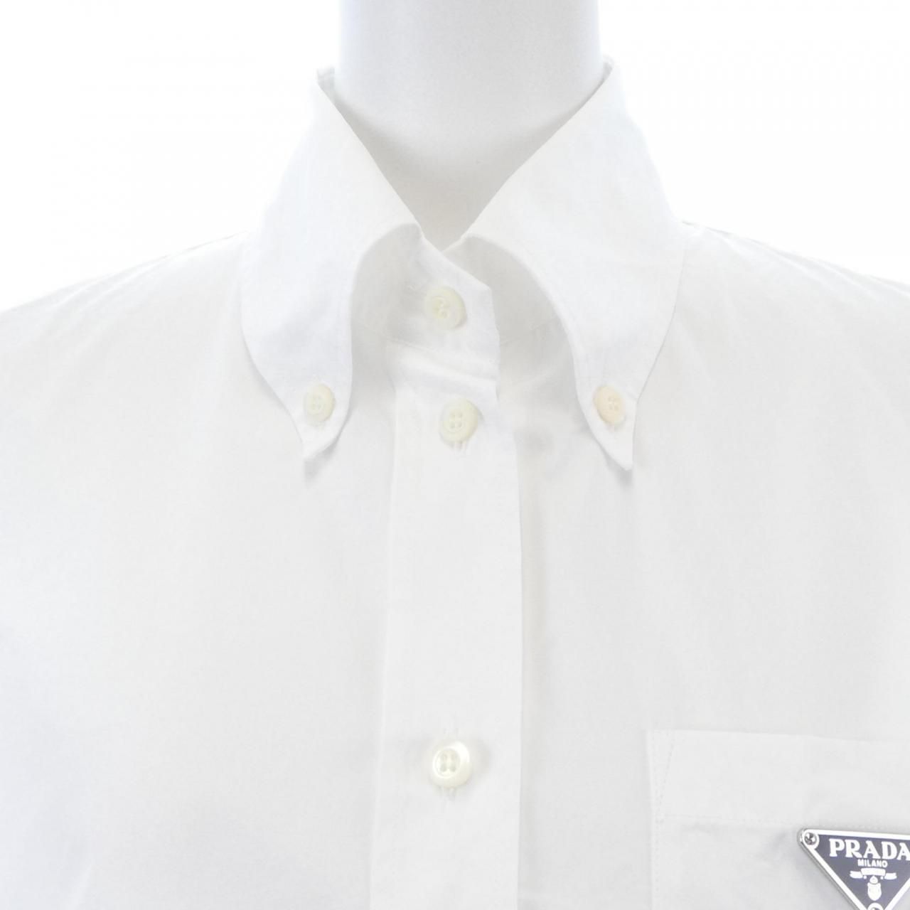 Prada Triangle Logo P419g S222 1xv2 S/s Shirt