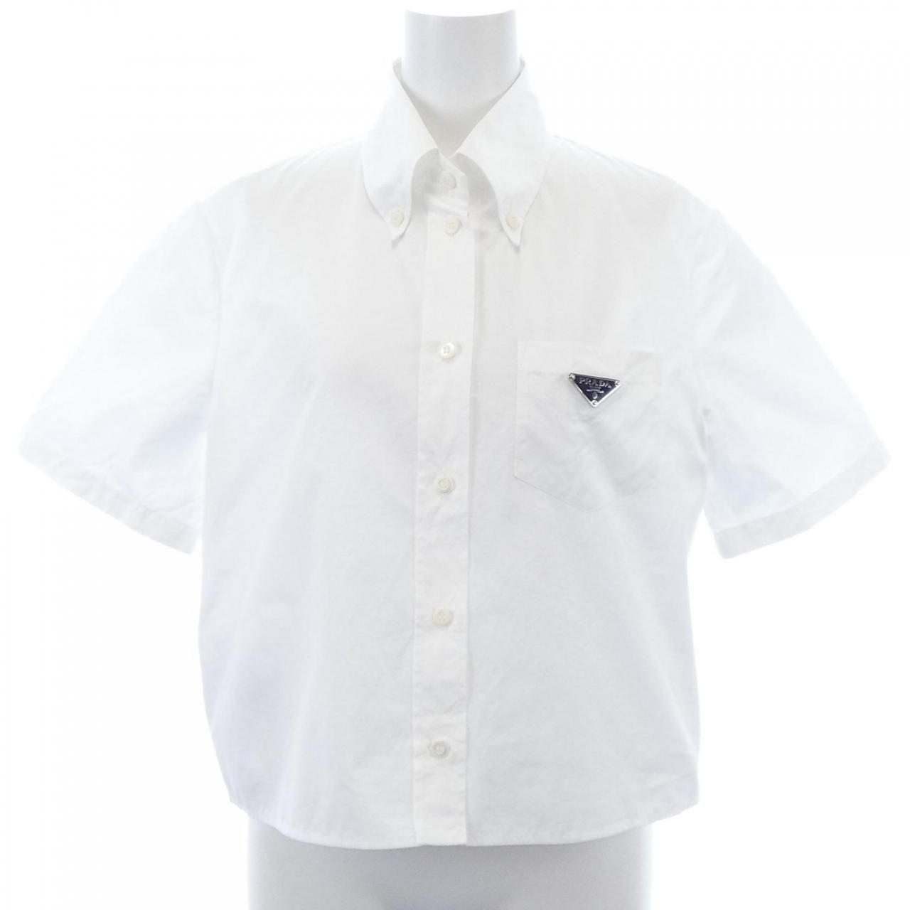 Prada Triangle Logo P419g S222 1xv2 S/s Shirt