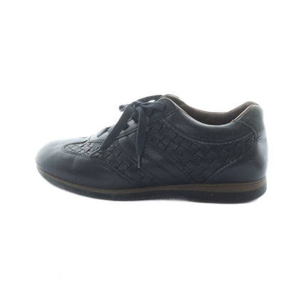 Bottega Veneta Intrecciato Low Cut Sneakers Shoes Leather Logo Black • Gy19 Mq