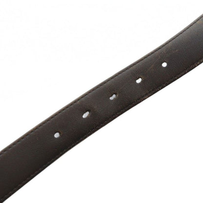 Louis Vuitton Damier Sainteur Carre Belt M6881w Leather Logo Silver Hardware 85