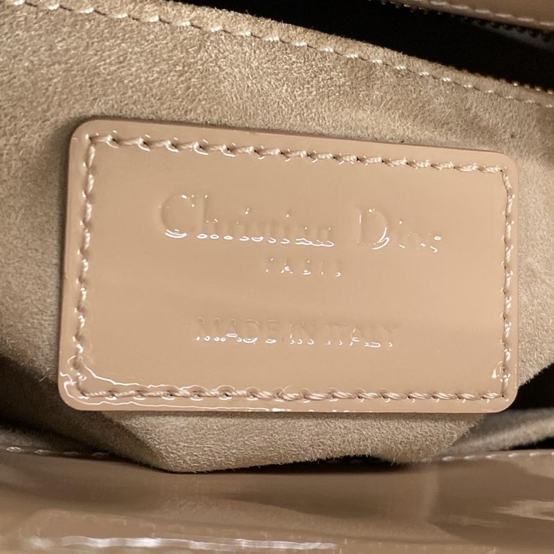 Dior Christian Dior Handbag Lady Dior Small M0531owcb_49p Pink Beige Leather