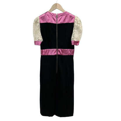 Gucci Dress Size 1 S Women's - 479499 X5r25 Black X Ivory X Pink