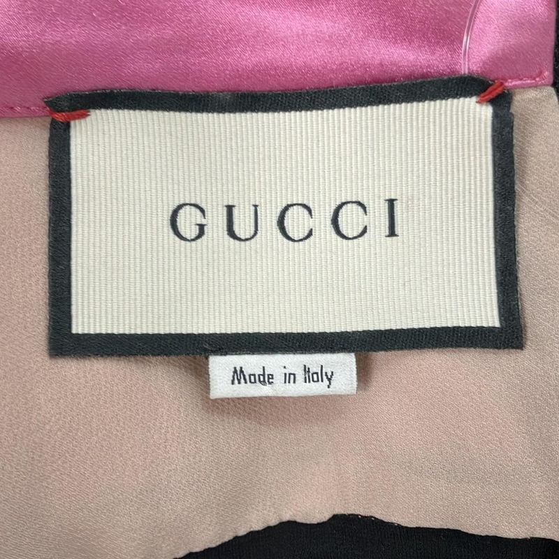 Gucci Dress Size 1 S Women's - 479499 X5r25 Black X Ivory X Pink