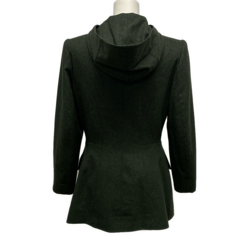 Hermes Skirt Setup Size 38 M Women's - Dark Green Wool Cashmere