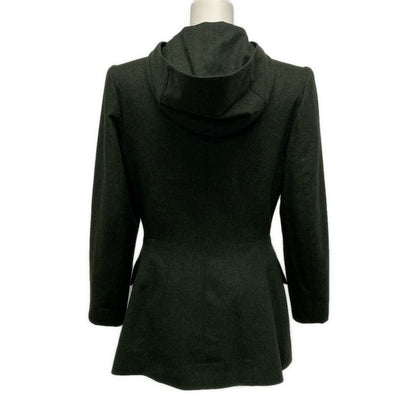 Hermes Skirt Setup Size 38 M Women's - Dark Green Wool Cashmere