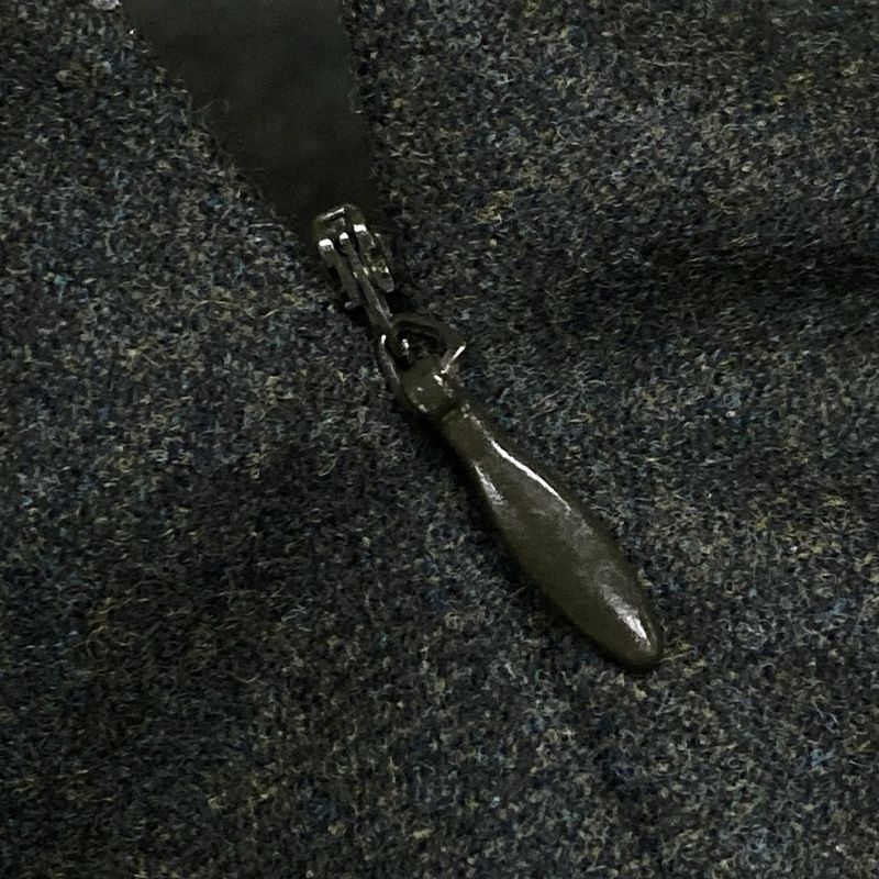 Hermes Skirt Setup Size 38 M Women's - Dark Green Wool Cashmere