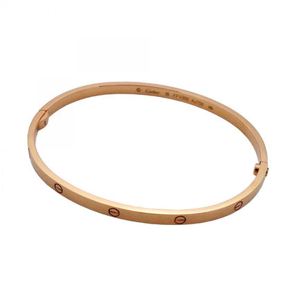 Cartier Bangle Love Bracelet 18k Pink Gold Pink Gold Men's Women's Unisex