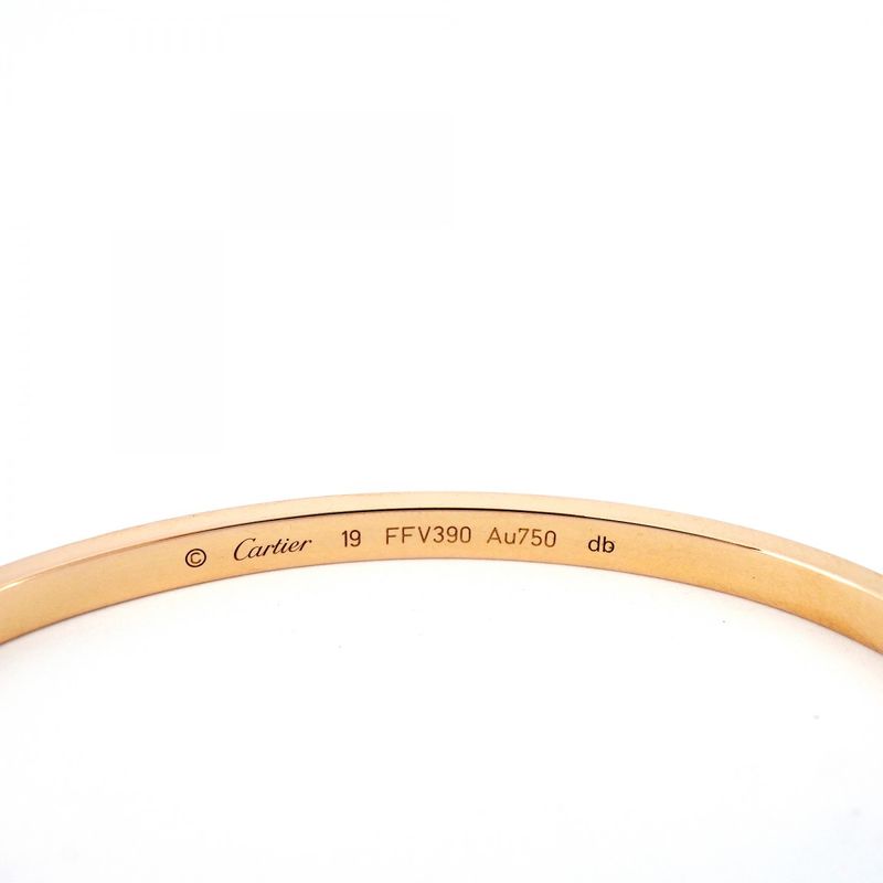 Cartier Bangle Love Bracelet 18k Pink Gold Pink Gold Men's Women's Unisex