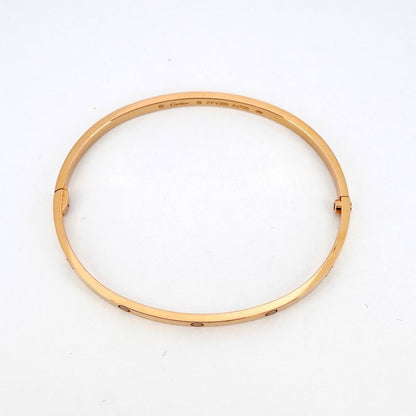 Cartier Bangle Love Bracelet 18k Pink Gold Pink Gold Men's Women's Unisex