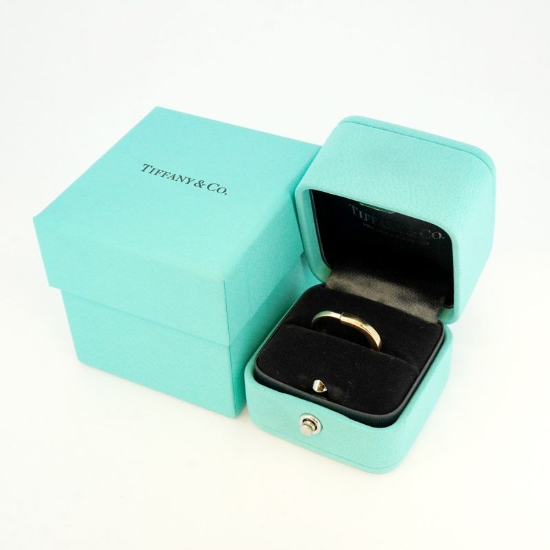 Tiffany & Co Ring Lock 18k Pink Gold Pink Gold Size 6.5 Women's