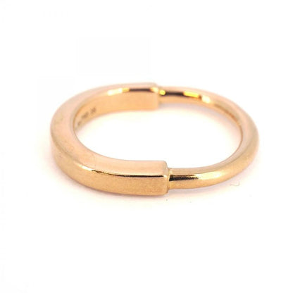 Tiffany & Co Ring Lock 18k Pink Gold Pink Gold Size 6.5 Women's