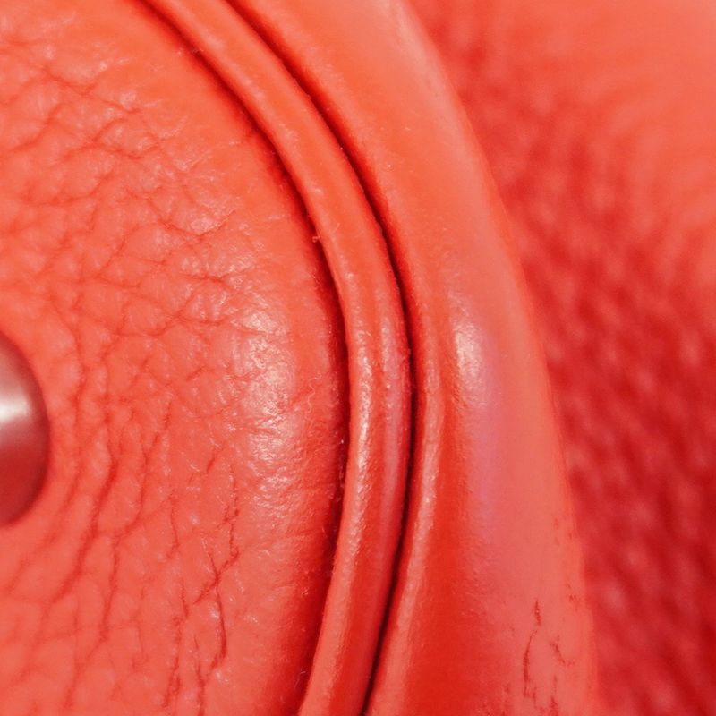 Hermes Handbag Picotan Lock MM Taurillon Clemence Rouge Cazac Silver Hardware C