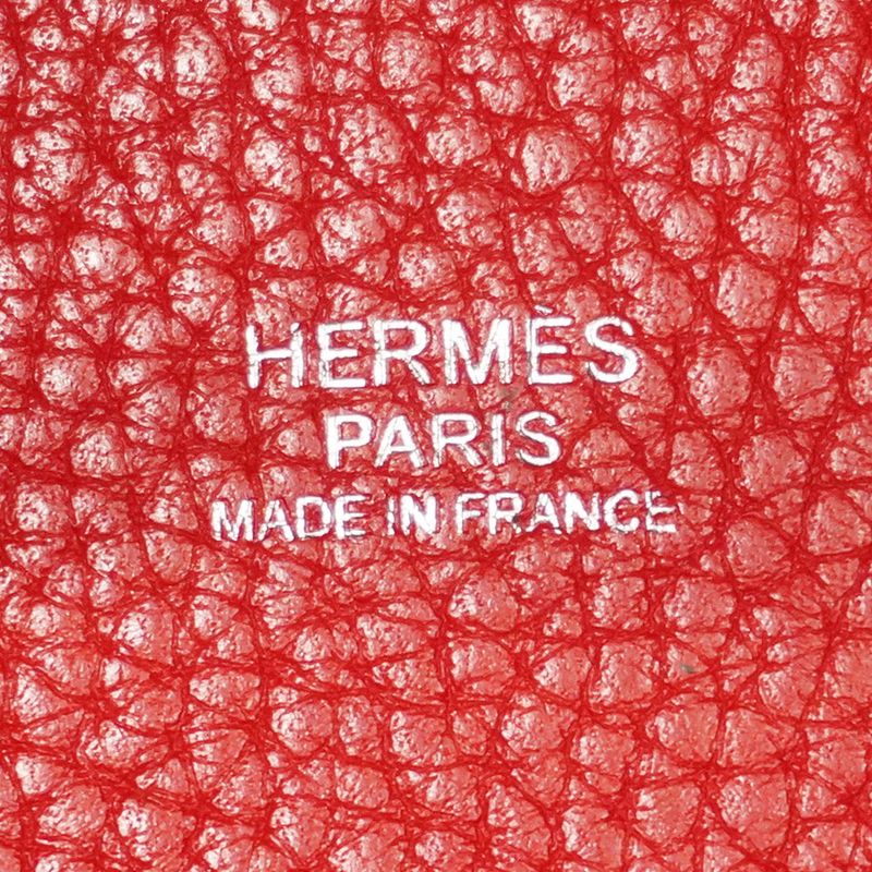 Hermes Handbag Picotan Lock MM Taurillon Clemence Rouge Cazac Silver Hardware C