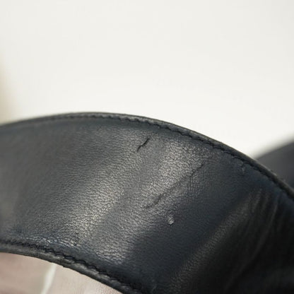 Chanel Shoulder Bag Triple Coco Lambskin Navy Gold Hardware Women's